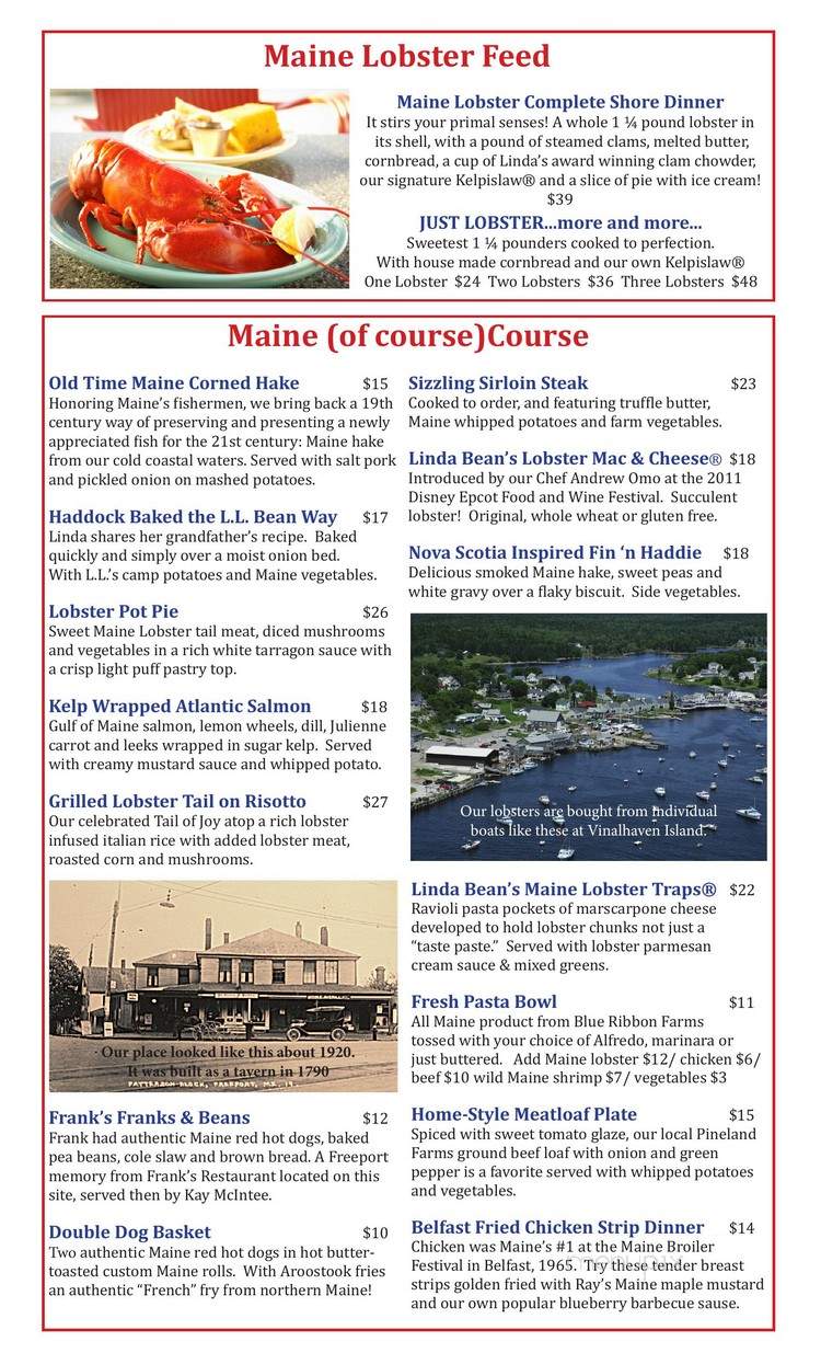 Lobster Roll at L.L.Bean - Freeport, ME menu_pic