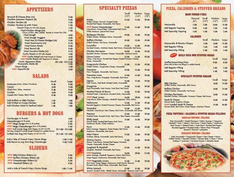 Full Circle Pizza - West Haven, CT menu_pic