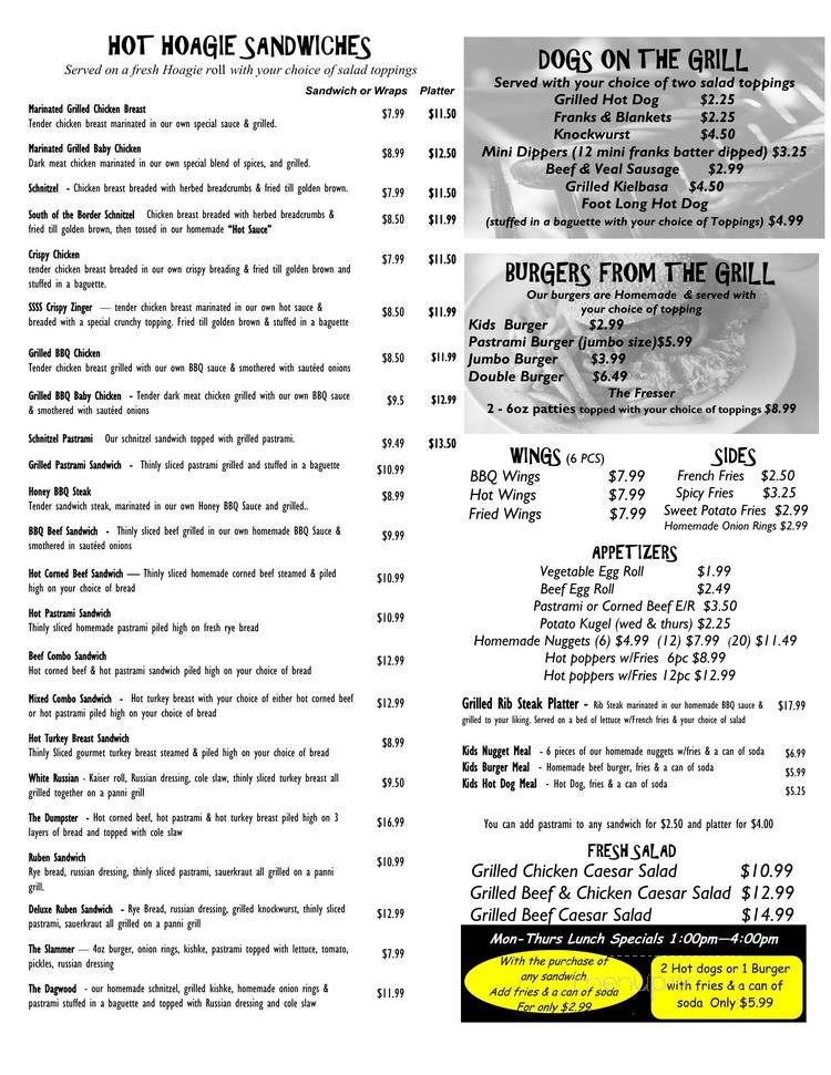 South Side Sandwich Shop - Lakewood Township, NJ menu_pic