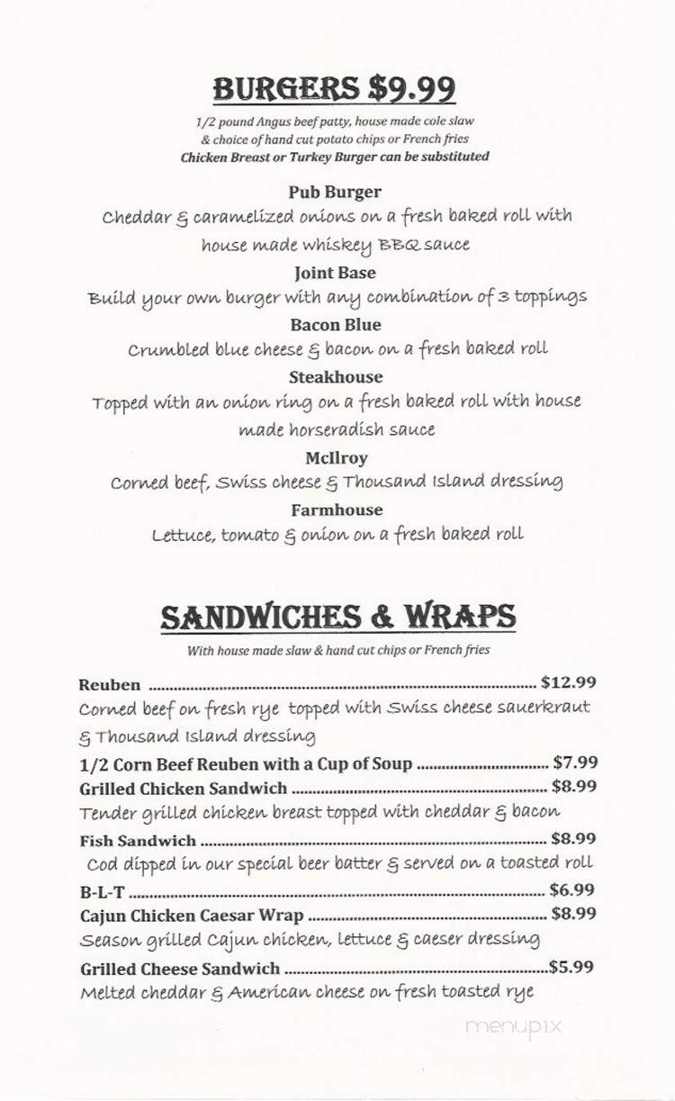 ALBAs Restaurant - Lakehurst, NJ menu_pic
