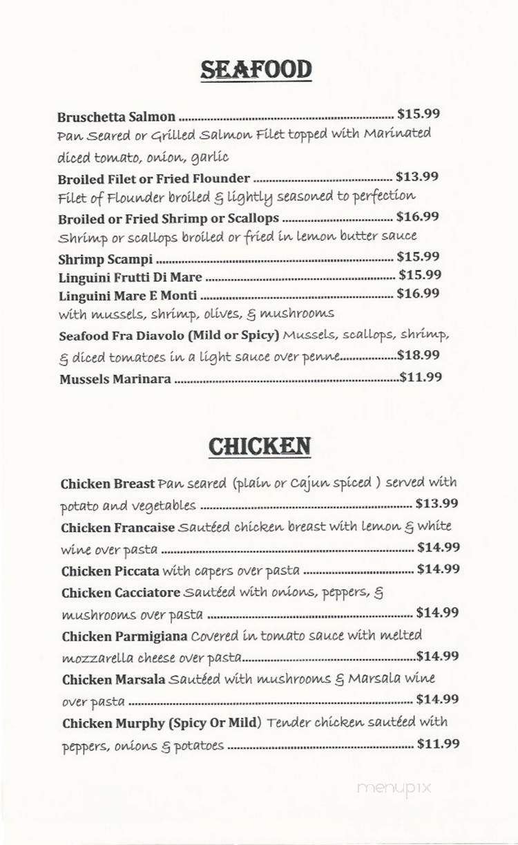 ALBAs Restaurant - Lakehurst, NJ menu_pic
