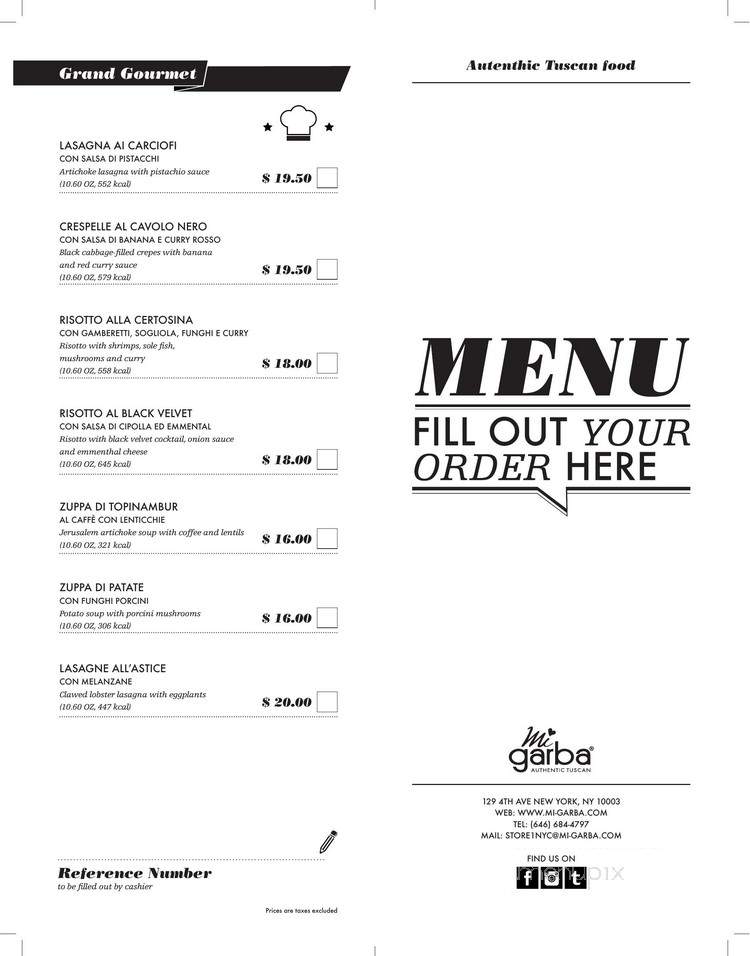 Mi Garba - New York, NY menu_pic