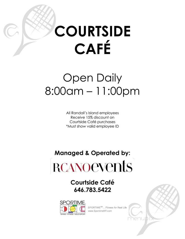 Courtside Cafe - New York, NY menu_pic