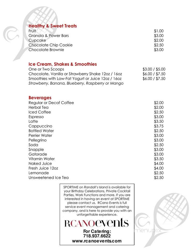 Courtside Cafe - New York, NY menu_pic
