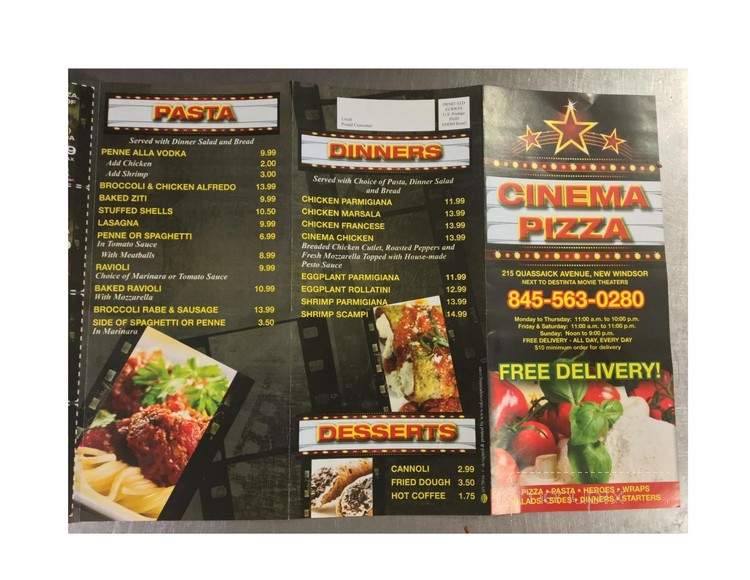 Cinema Pizza - New Windsor, NY