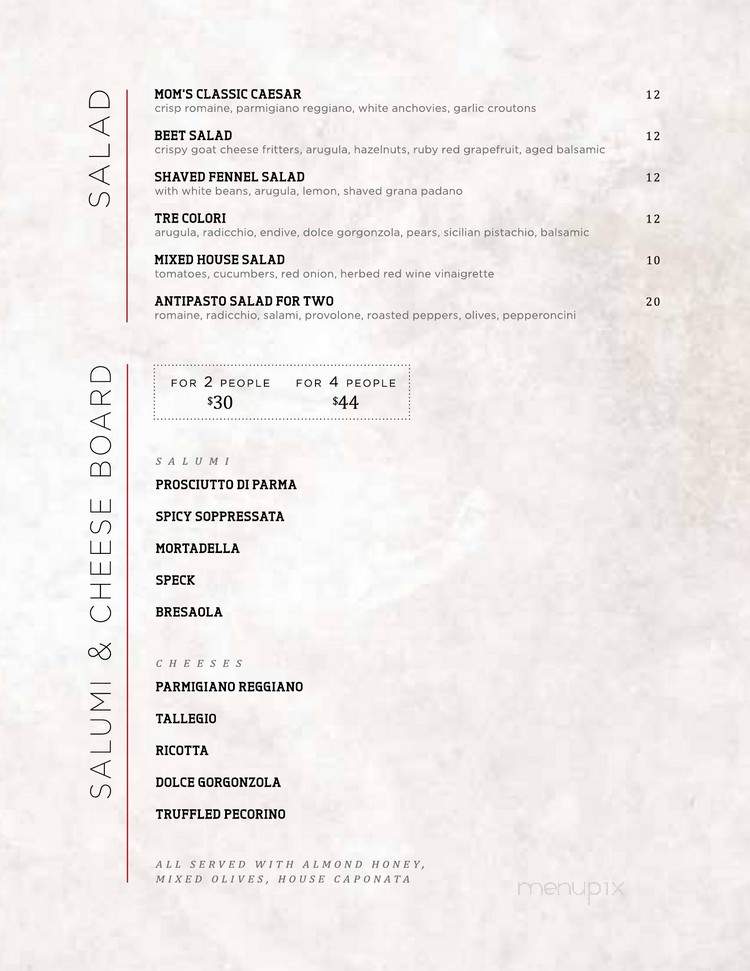 Tazzina - Ridgewood, NY menu_pic