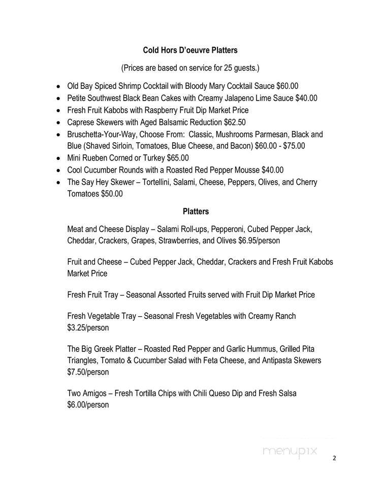 11th Frame Bar and Grille - Butler, PA menu_pic