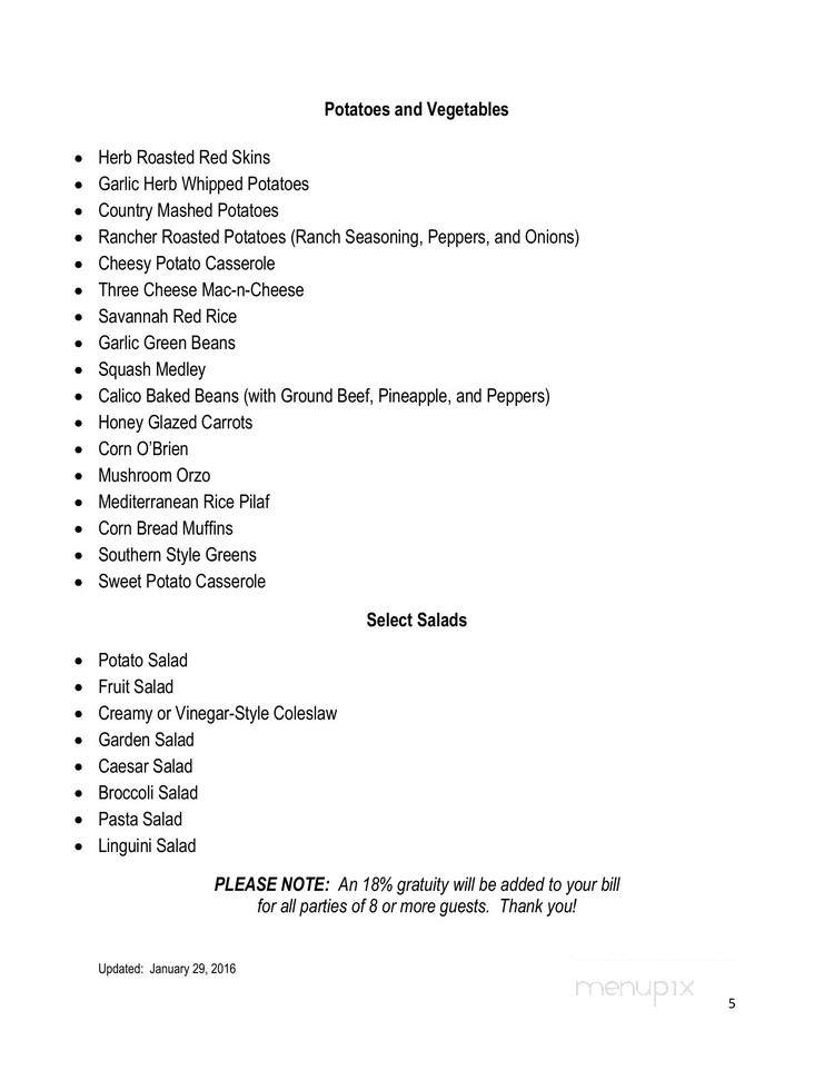 11th Frame Bar and Grille - Butler, PA menu_pic