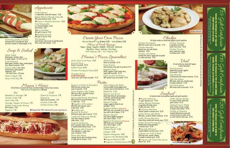 Mama's Pizza & Italian Restaurant - Centereach, NY