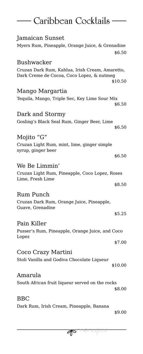 Nine Mile - Asheville, NC menu_pic