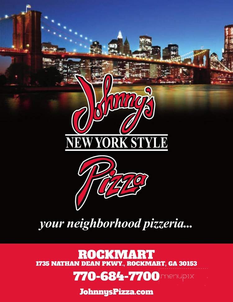 Johnnys New York Style Pizza Rockmart - Rockmart, GA menu_pic