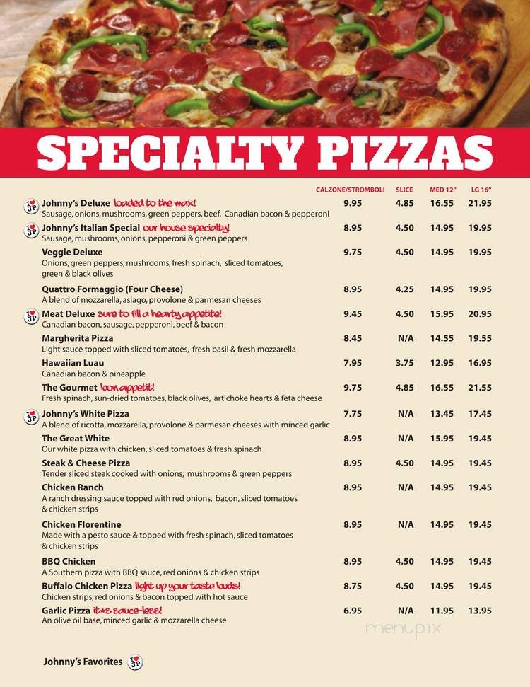 Johnnys New York Style Pizza Rockmart - Rockmart, GA menu_pic