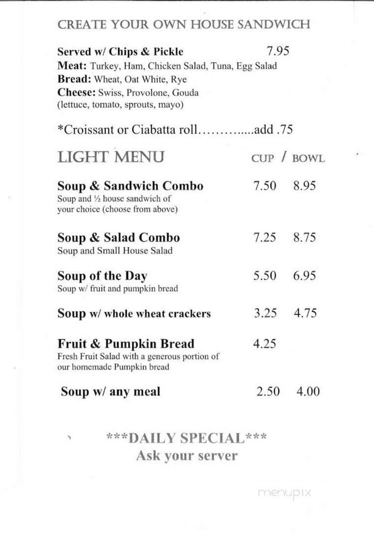 Florida Porch Cafe - Leesburg, FL menu_pic