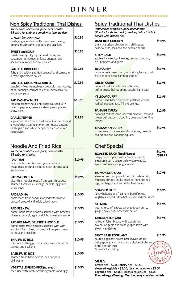 Thailicious - Longwood, FL menu_pic