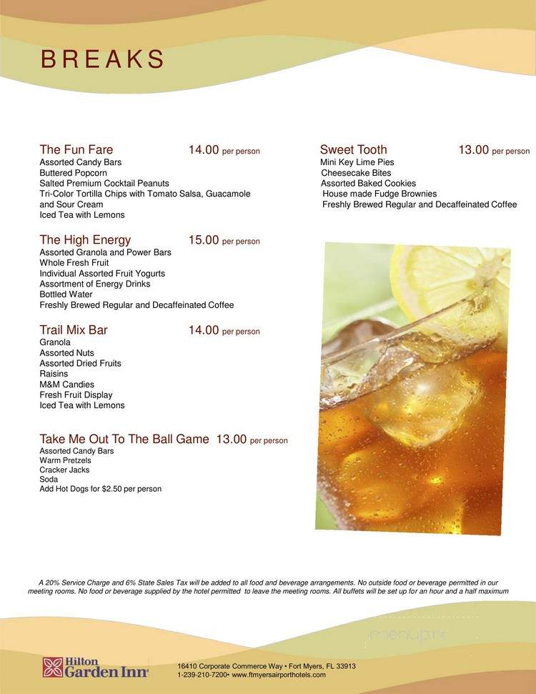 The Great American Grill - Fort Myers, FL menu_pic