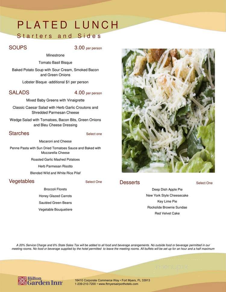 The Great American Grill - Fort Myers, FL menu_pic