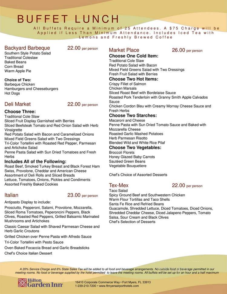 The Great American Grill - Fort Myers, FL menu_pic