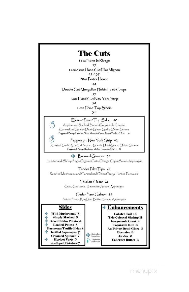 Eleven - Reunion, FL menu_pic