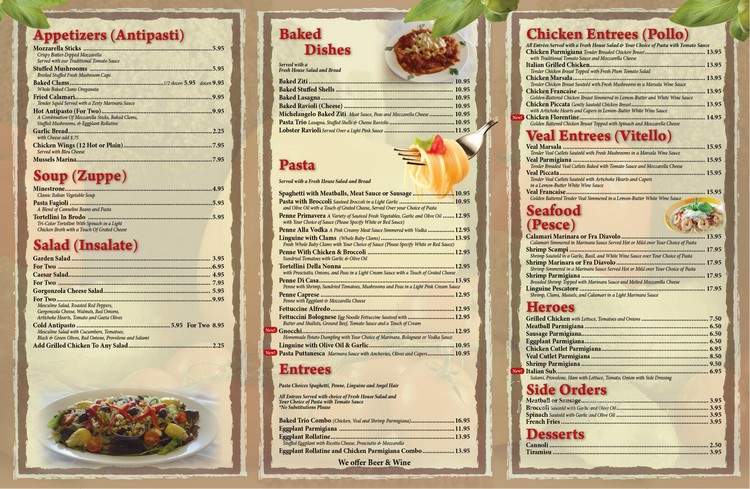 Michelangelo Pizza - Sarasota, FL menu_pic
