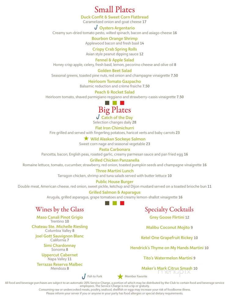 The Summit Club - Birmingham, AL menu_pic