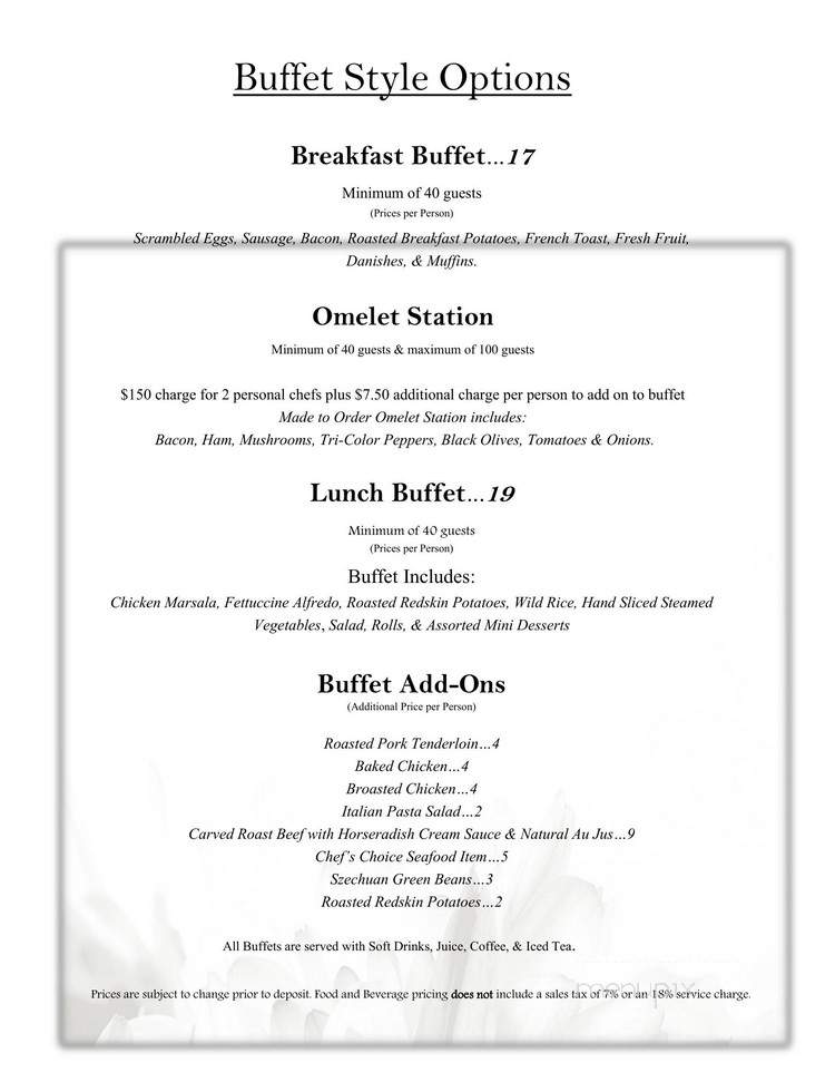 River Rock Resturant - Crown Point, IN menu_pic