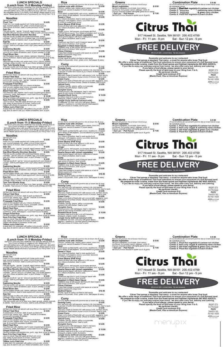 Citrus Thai - Seattle, WA