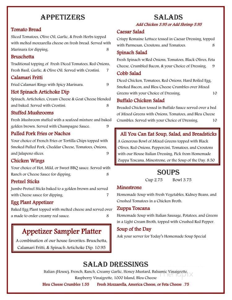 Gravina 801 - Bradley, IL menu_pic