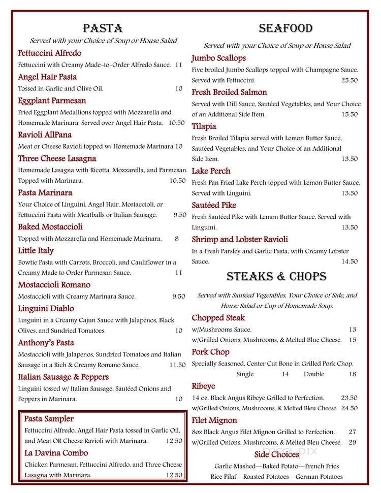 Gravina 801 - Bradley, IL menu_pic