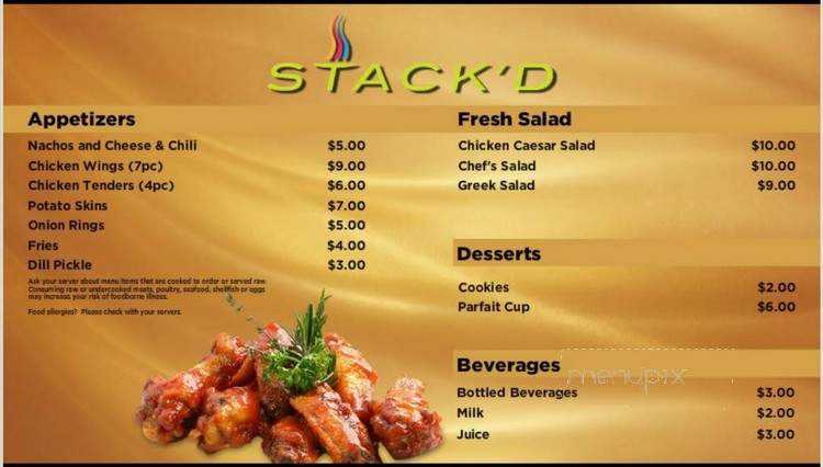 Stack'd - Detroit, MI menu_pic