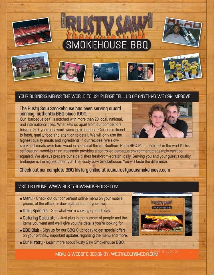Rusty Saw Smokehouse BBQ - Bay City, MI