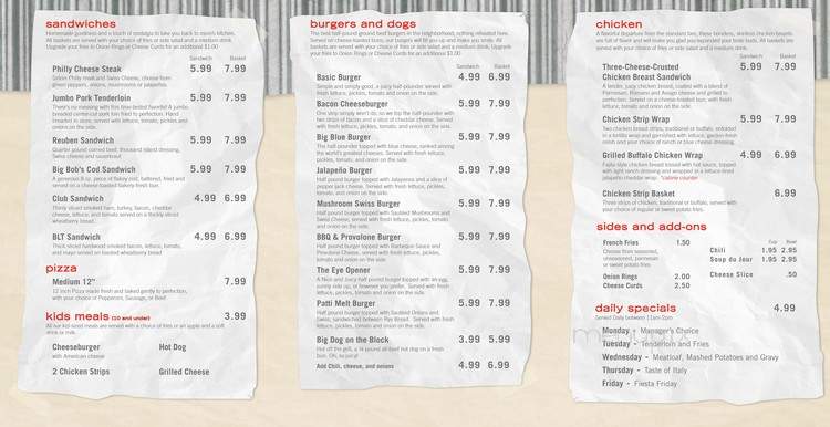 HyVee Mainstreet Grill - Muscatine, IA menu_pic