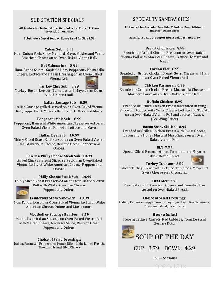 Maricio's in Barton - West Bend, WI menu_pic