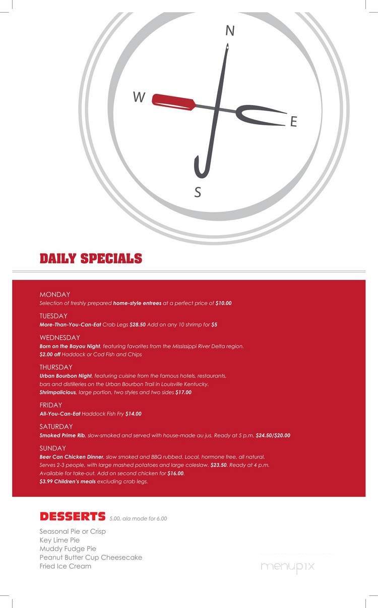 North and South Seafood & Smokehouse - Madison, WI menu_pic