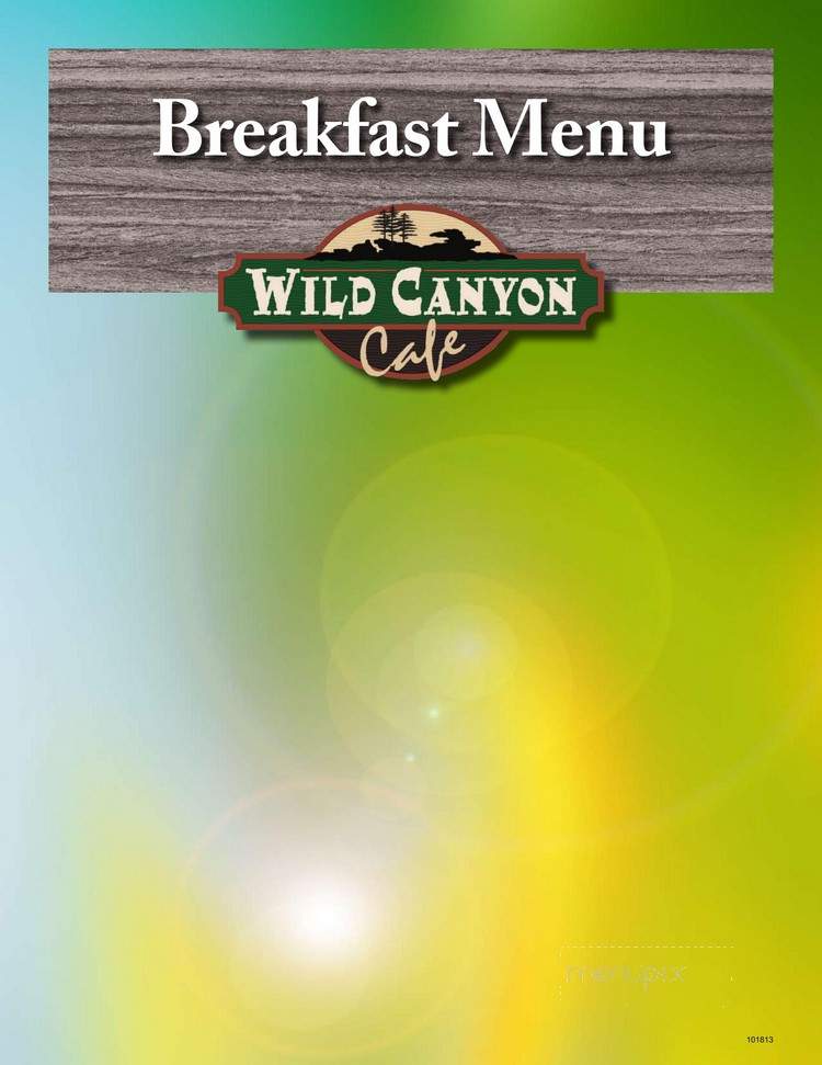 Wild Canyon Cafe - Wisconsin Dells, WI menu_pic