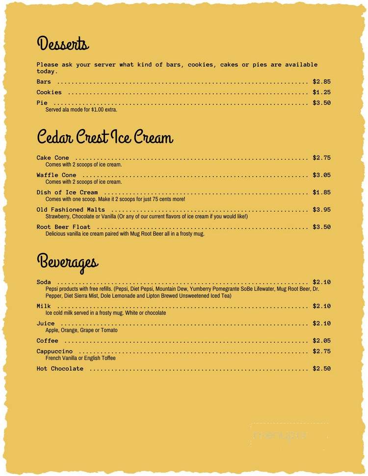Lynn's Chatterbox Cafe - Eau Claire, WI menu_pic