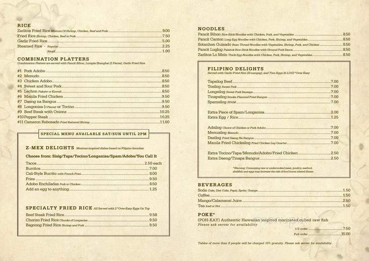 Carlitos Family Restaurant - National City, CA menu_pic