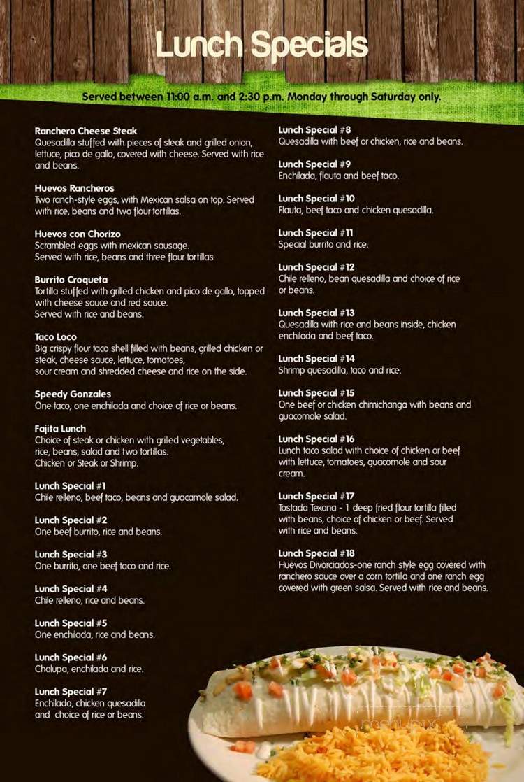 Fiesta Cancun Mexican Grill and Bar - Saint Paul, MN menu_pic