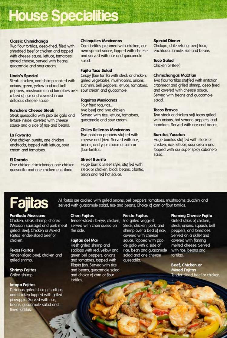 Fiesta Cancun Mexican Grill and Bar - Saint Paul, MN menu_pic