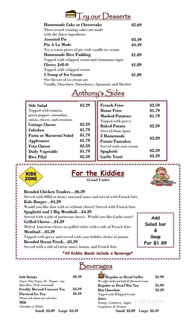 Anthony's Family Restaurant - Willowick, OH