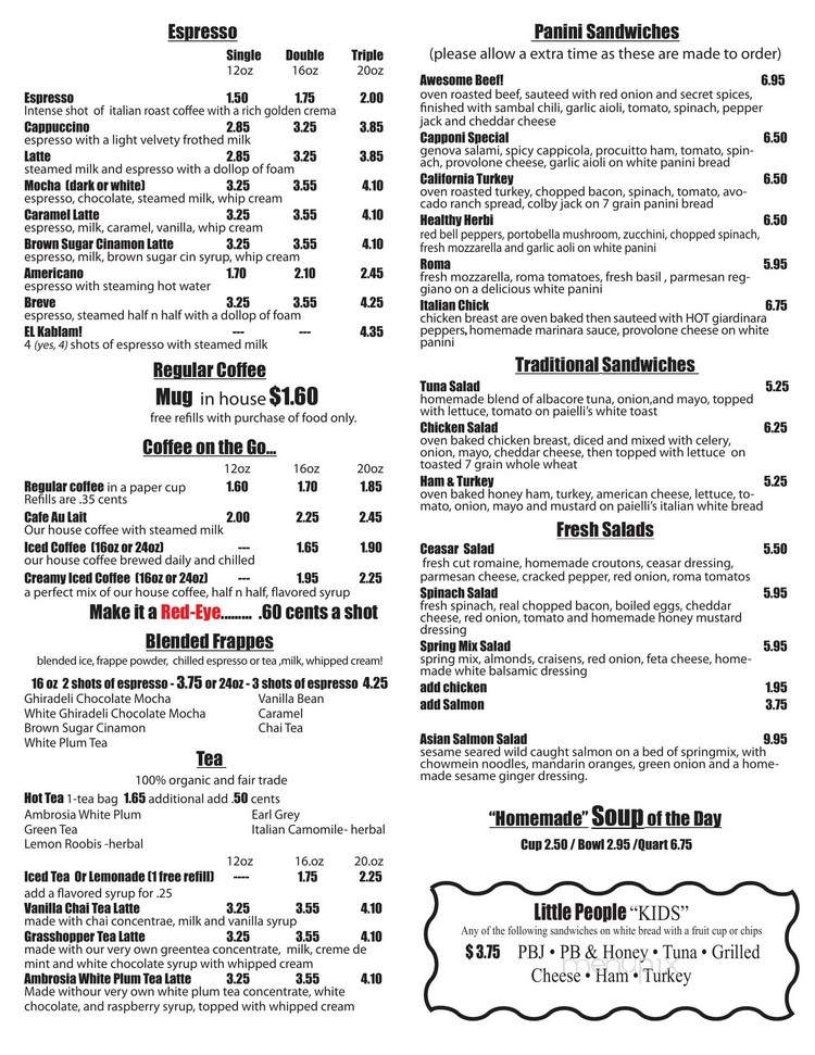 Daily Dose Cafe - Kenosha, WI menu_pic