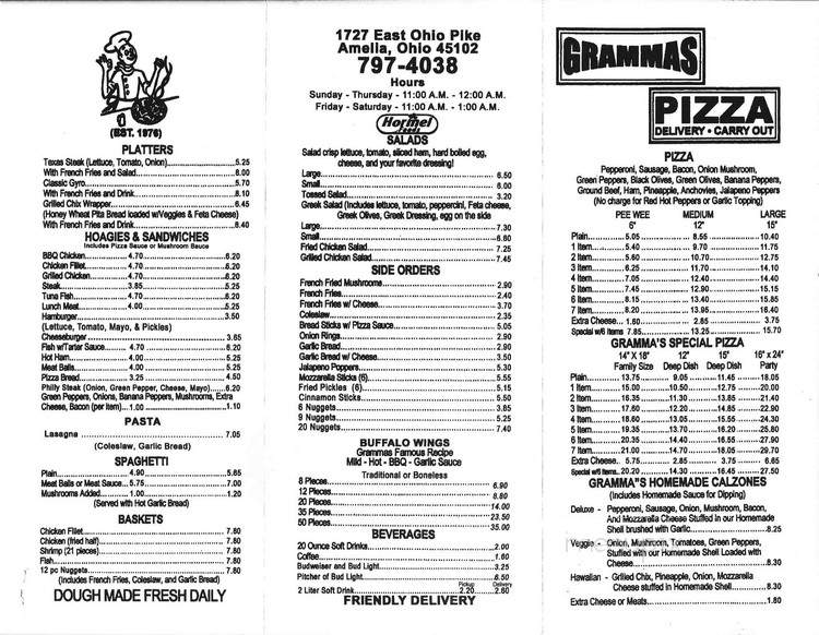 Gramma's Pizza - Cincinnati, OH menu_pic