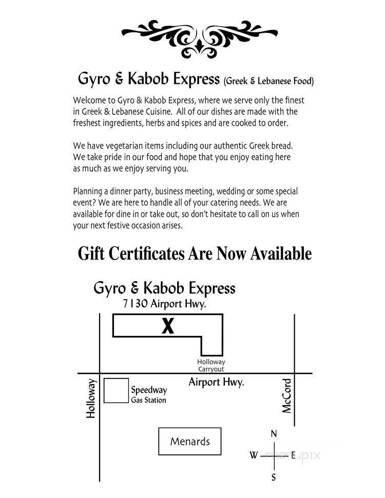 Gyro & Kabob Express - Holland, OH