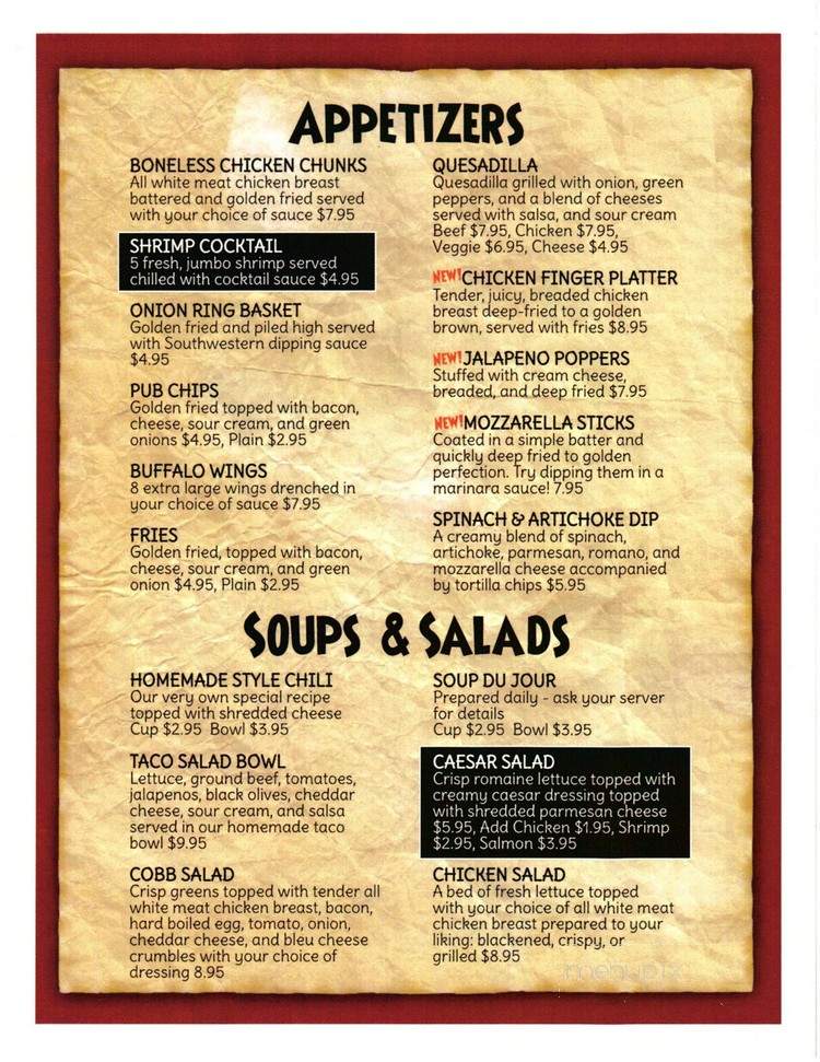 Humpty's - Englewood, OH menu_pic