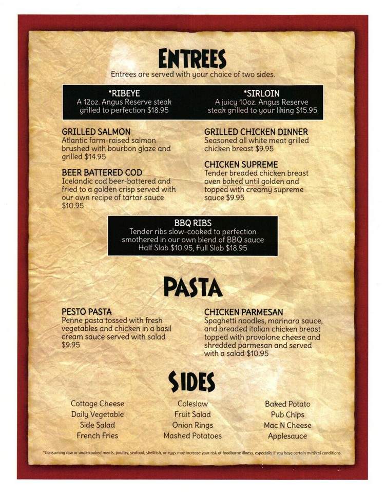 Humpty's - Englewood, OH menu_pic