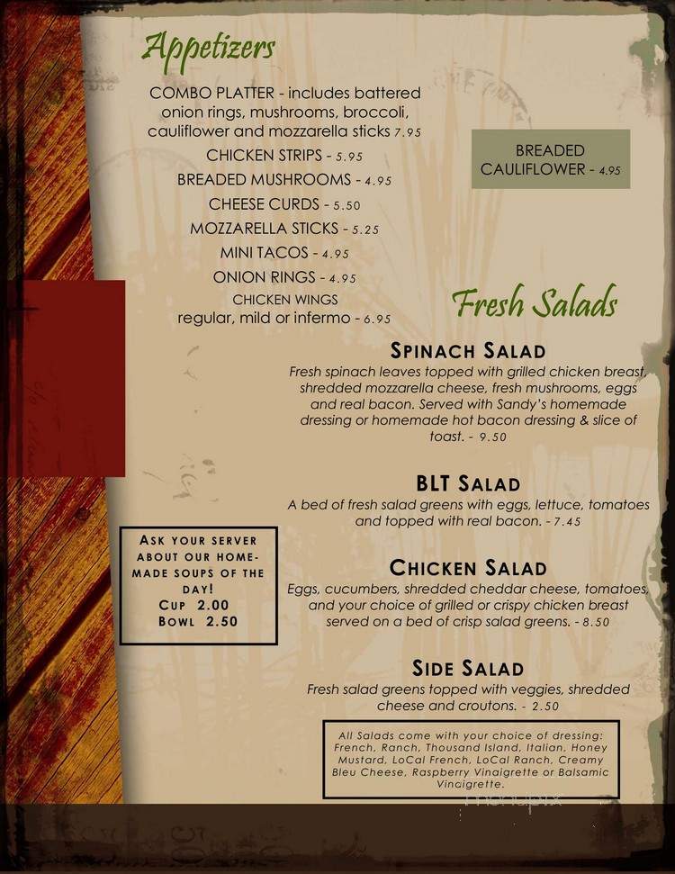 The Goose Shot - Waupun, WI menu_pic