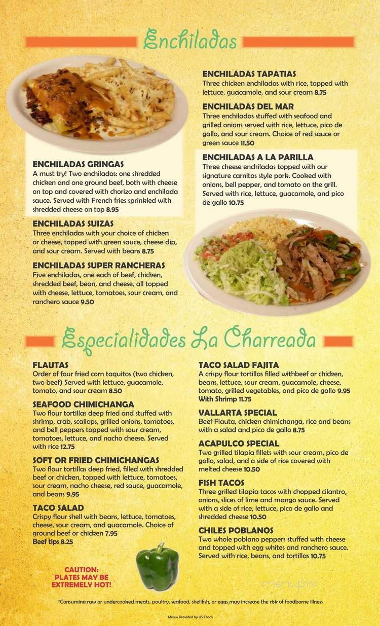 lacharada menu