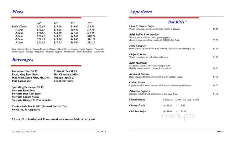 Pacer's Pizza & Bakery - Pleasantville, OH menu_pic