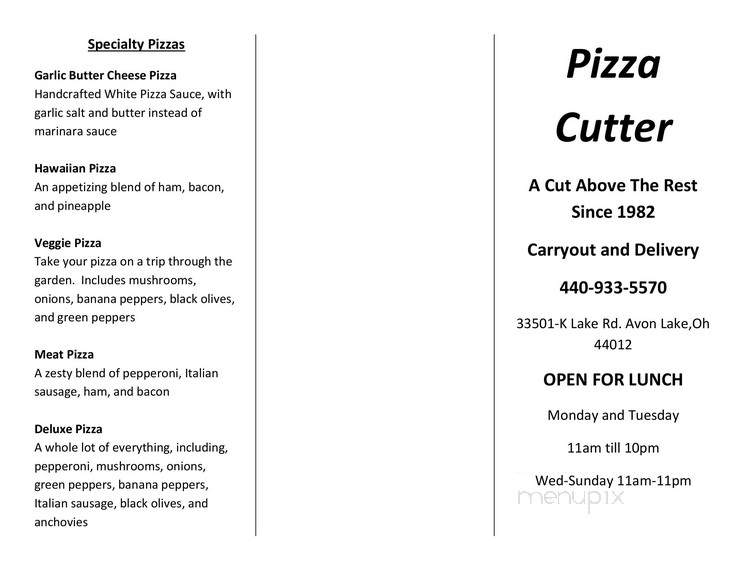 Pizza Cutter - Avon Lake, OH