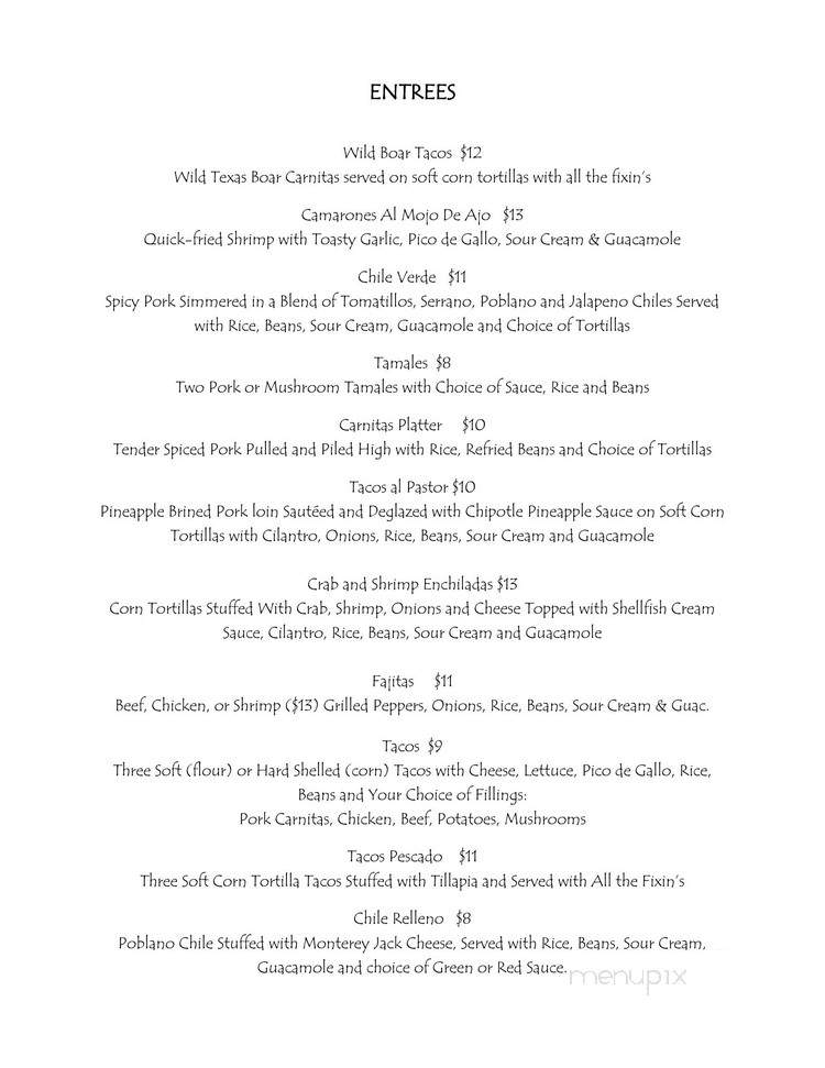 El Burro Loco - Welches, OR menu_pic