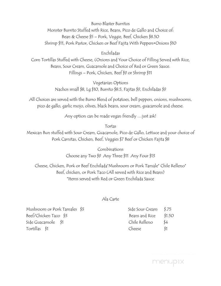El Burro Loco - Welches, OR menu_pic